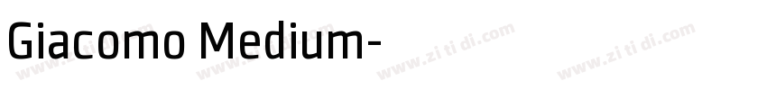 Giacomo Medium字体转换